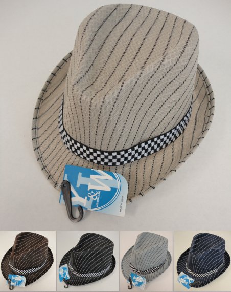 Child's Fedora HAT-Pinstripes